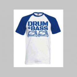 Drum and Bass pánske dvojfarebné tričko 100%bavlna značka Fruit of The Loom